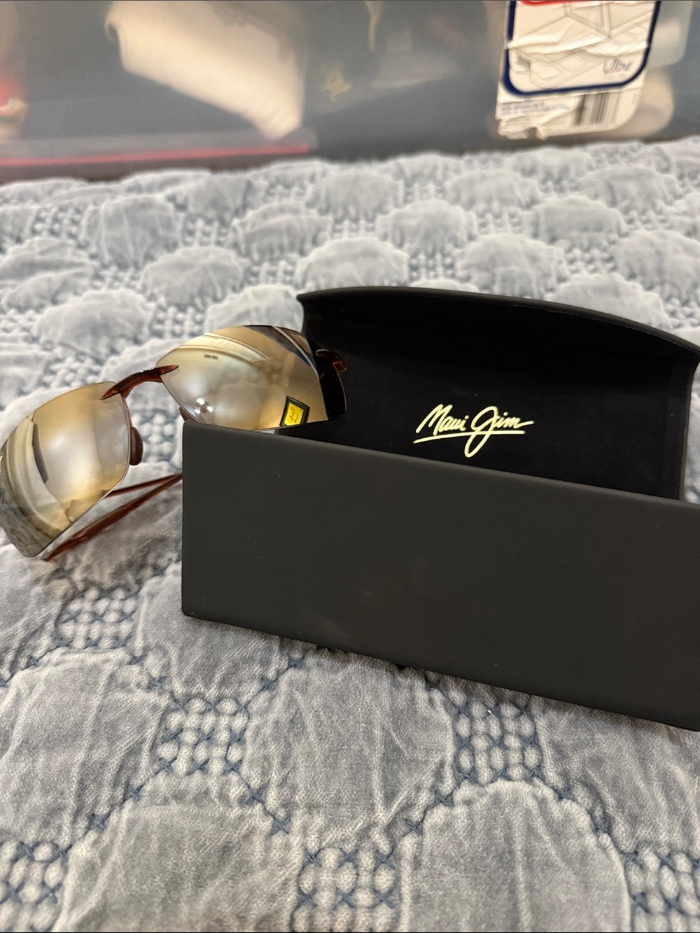 Maui Jim Rimless Sunglasses with Brown Gradient Lenses - HEMA